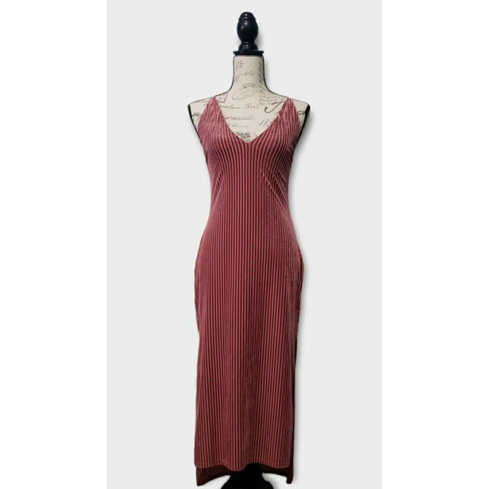 Revolve Privacy Please Lotus‎ Dress In Rosewood Size Medium Lace-up Back Hi-Low